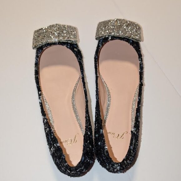 New in Box J Crew Sally Ballet Shoes in Tweed - Picture 6 of 10
